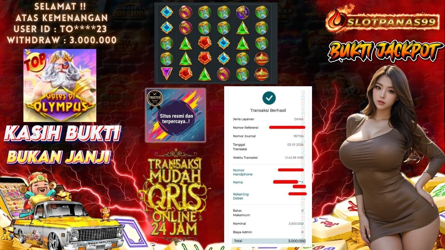 SLOTPANAS99 JACKPOT SLOT GATES OF OLYMPUS